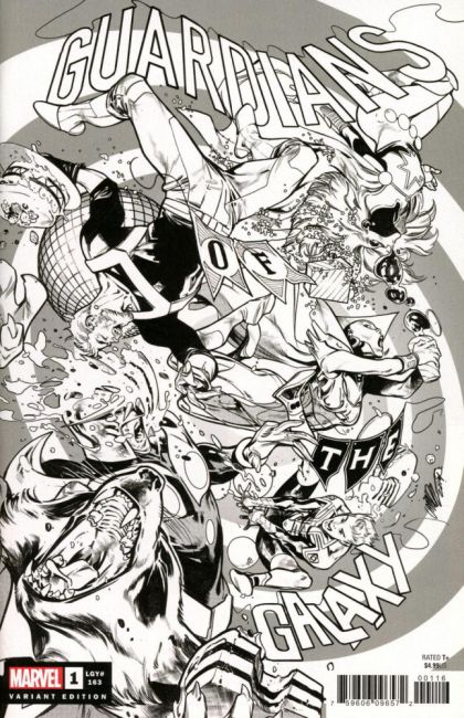 UARDIANS OF THE GALAXY ISSUE #1K - PEPE LARRAZ - SKETCH PARTY