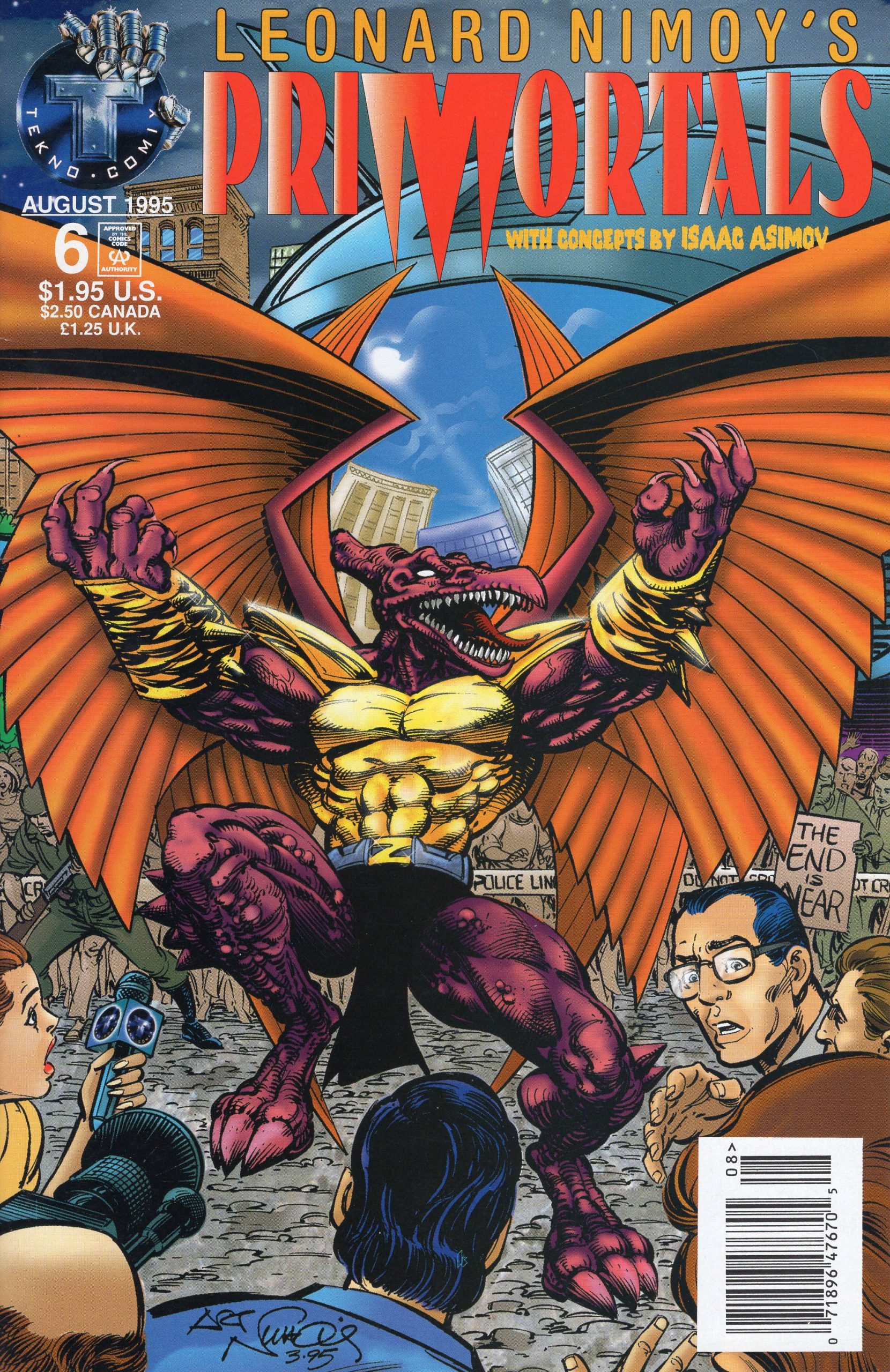 Leonard Nimoy's Primortals #6 (Vol. 1)